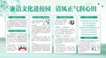 清廉廉政校园展板
