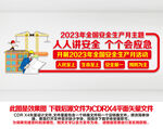 2023年安全月文化墙