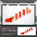 新时代文明实践中心楼梯文化墙