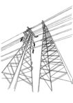 国家电网  电力工人 爬电塔 