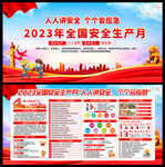 2023安全生产月展板