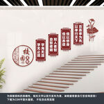 校园楼梯展板