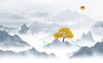 新中式背景墙
