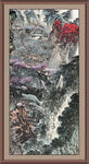 竖幅山水画