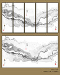 抽象山水画