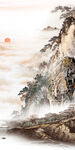 高档 简奢玄关山水 tIF分层