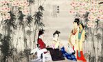 花鸟仕女图