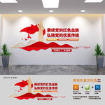 赓续党的红色血脉标语文化墙