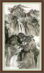 巨幅山水国画 