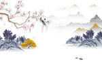 高端 最新客厅山水 tif分层