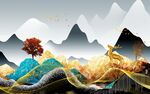 高档 高端现代山水 tiF分层