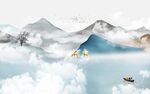 客厅 新款背景山水 tIf分层