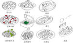 菜系简笔画
