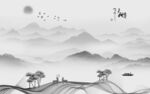 最新 中式客厅山水 tIf分层