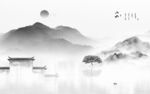 新传 中式客厅山水 tIf分层