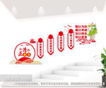 党风廉政阶梯墙图片