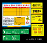 危险废物各种处理标示牌