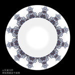 餐盘餐具花面图案