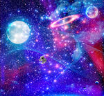 紫色星空