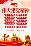 伟大建党精神海报