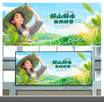 茶园采茶茶叶