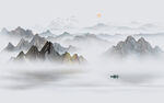 水墨山水画