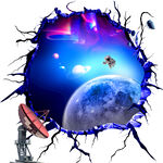 宇宙地面立体画