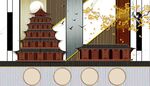 新中式背景墙  