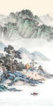 古风 简约玄关山水 tif分层