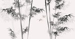 水墨竹子背景墙