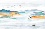 中式山水画