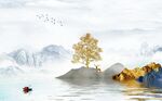 山水背景墙