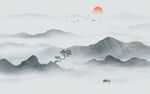 水墨山水画
