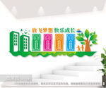 幼儿园校风校训文化墙图片