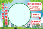 小区社区五分钟生活圈海报