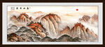 江山如画泰山五岳独尊山水画