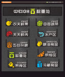 超市区域发光字