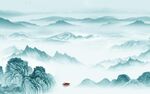 高雅 高端中式山水 Tif分层