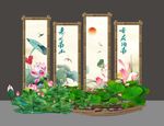 荷花节打卡美陈