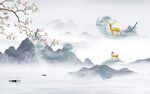 大气 简约意境山水 TIF分层