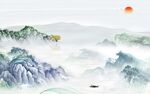极简 最新背景山水 tif分层