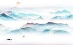 爆款 极简新款山水 tiF分层