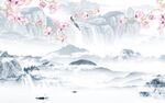 现代 极简新款山水 tiF分层