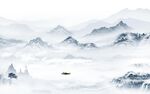 客厅 极简新款山水 tiF分层