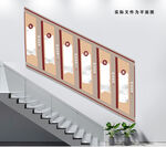 大气师德师风校园楼梯文化墙