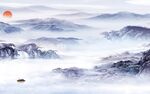 意境 现代中式山水 Tif分层
