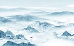 人气 中式背景山水 tIF分层