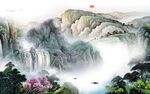高档 高清现代山水 TIF分层