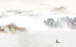 最新 高档客厅山水 tif分层