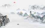 人气 高档简约山水 TIF分层
